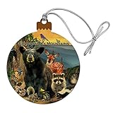 GRAPHICS & MORE Great Smoky Mountains National Park Animals North Carolina Tennessee Wood Christmas Tree Holiday Ornament