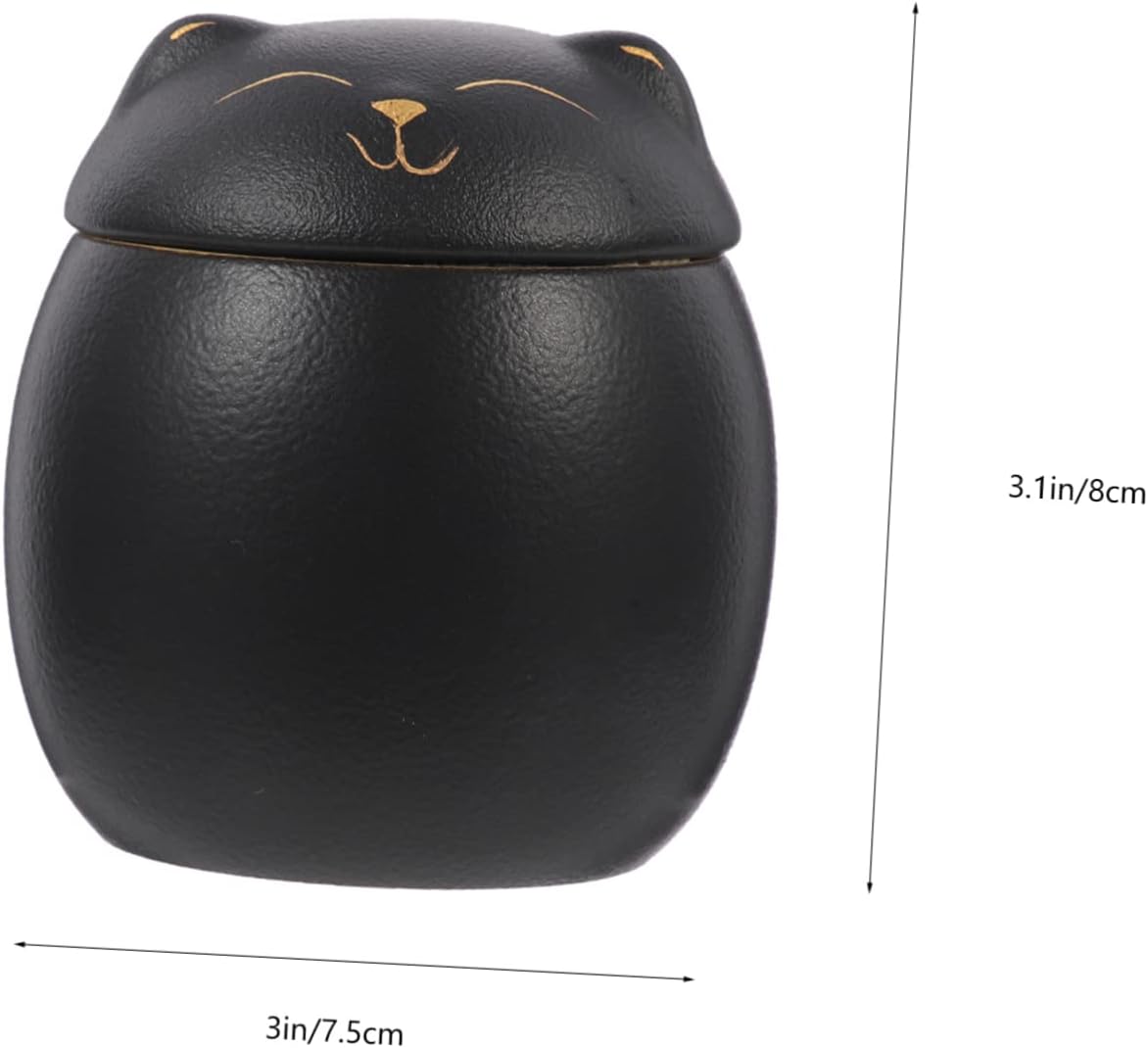 ORFOFE Pet Ash Container Cat Cremation Urn Cat Ashes Holder for Memorial Cute Design Height Preserve Your Pet Memory