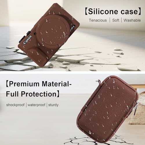 Image of Elonbo Camera Carrying Case for Canon PowerShot G7X Mark III Digital Camera