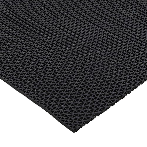 Image of NEXORA Anti Skid & Multipurpose Bathroom Mat| Shower Mat| Carpet| Rugs| Doormat| Rainmat| Swimming Pool Mat||Black,2x12ft