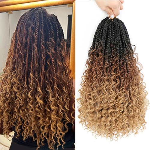 Liang Dian Goddess Box Braids Crochet Hair 14 Inch...