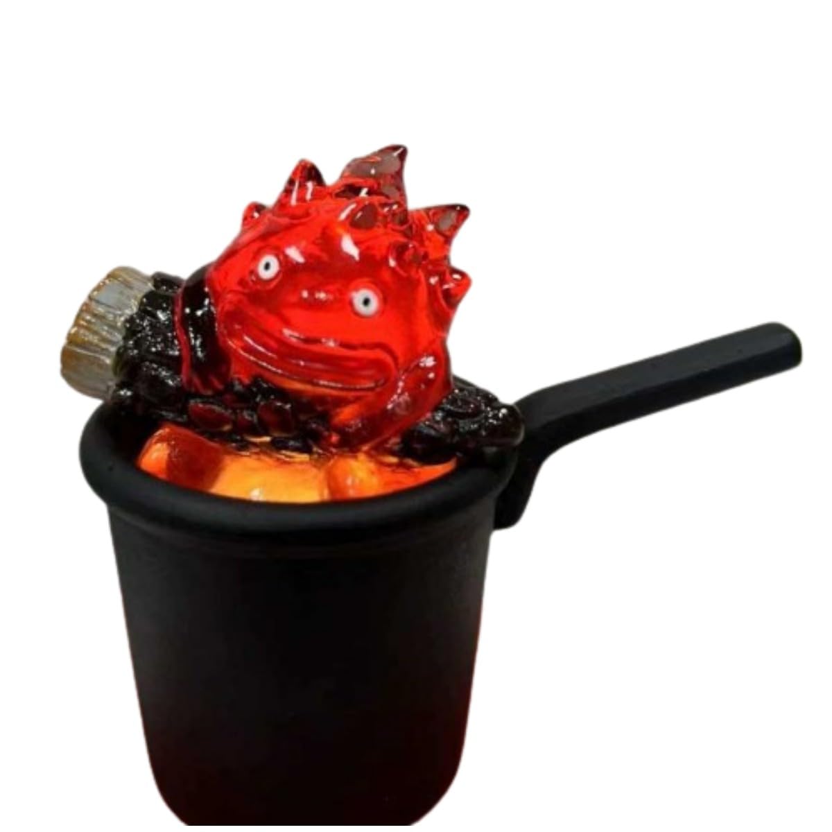 Tiuyii Calcifer Night Light Halloween Atmosphere Lamp Cartoon Flickering Flame Light for Camping, Home Decoration