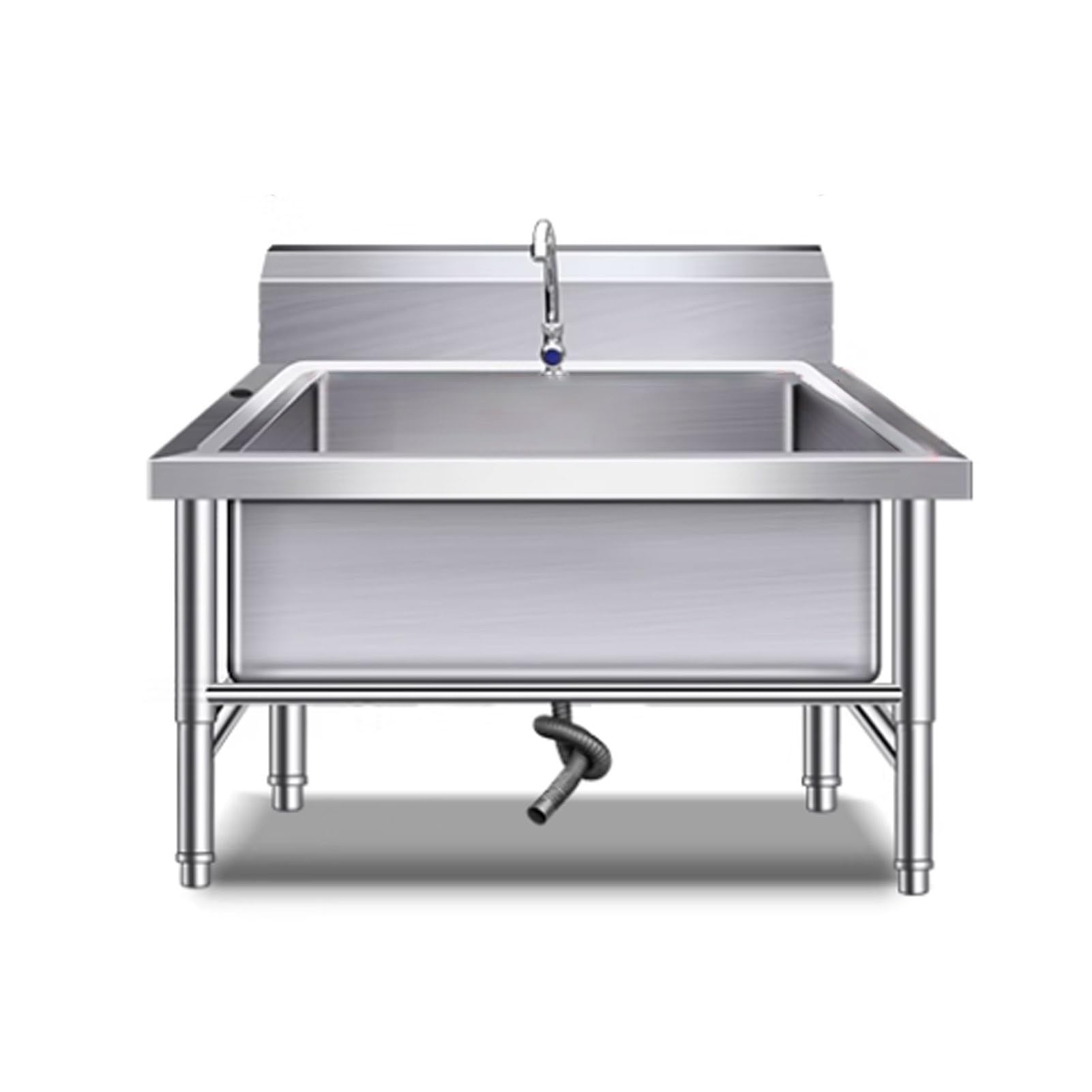 Éviers de cuisine avec déflecteur et cuve en acier inoxydable de 60cm