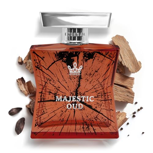 Eternal Fragrance Eternal Majestic Oud EDP Inspired by T.Ford Oud Wood, 3.4 oz (100ml) Long-lasting, Vegan, Clean Ingredients, Unisex Perfume Spray, 2000 sprays per bottle