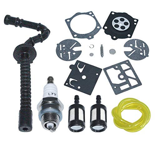 AUMEL Fuel Filter Line Hose Carb Repair Kit for Stihl 015 015AV 015L Chainsaw Replace Walbro K10-HDC