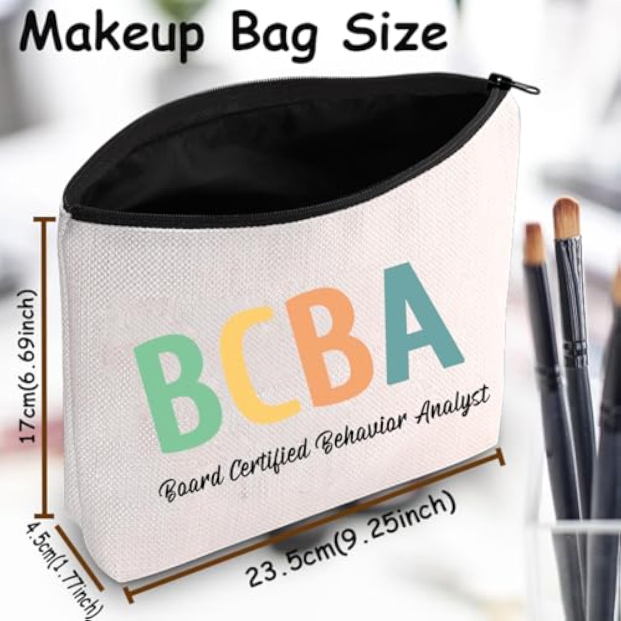 BCBA Therapist Gift Makeup Bag, Behavior Analyst