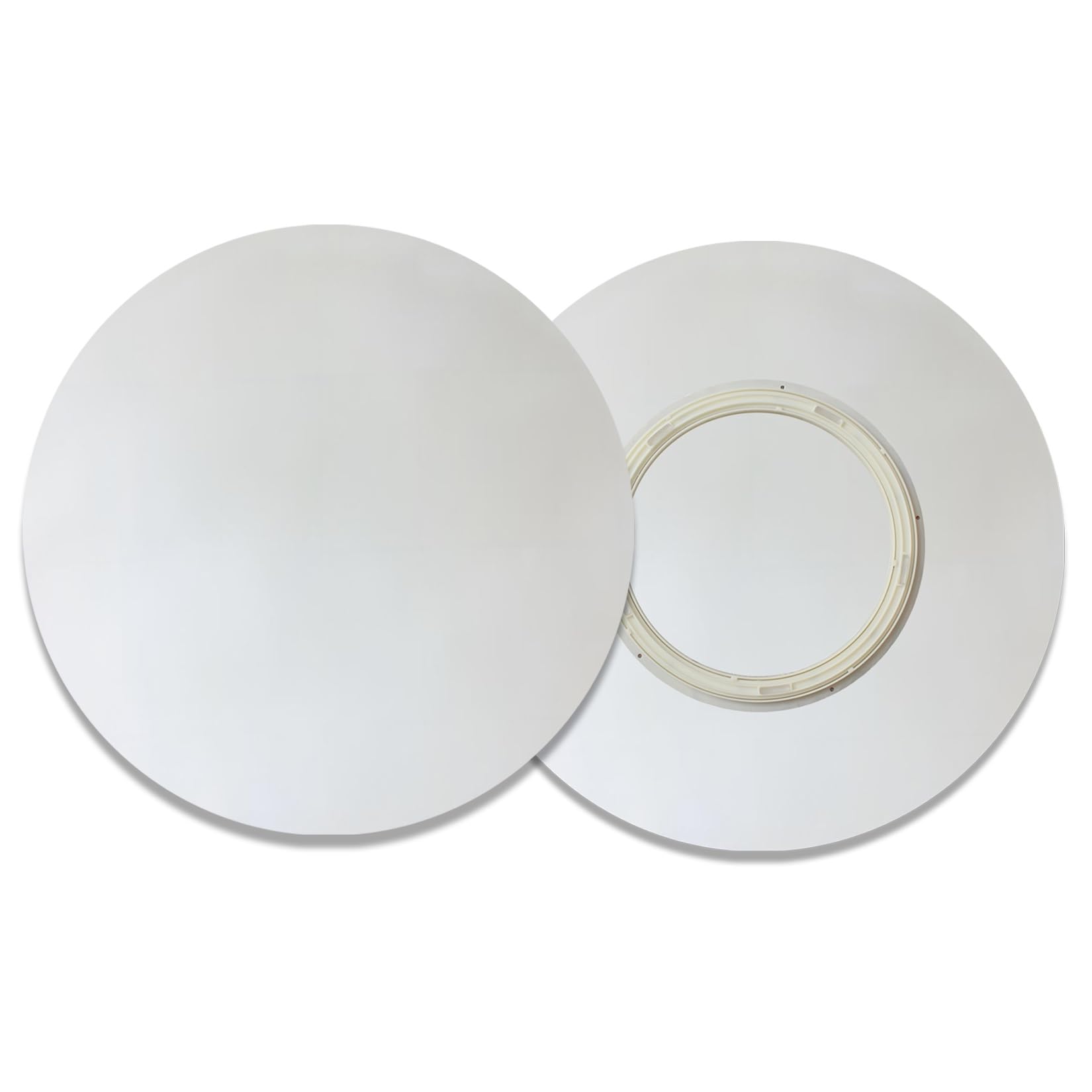 ESOYAWE Vassoio Girevole in Legno per Tavolo da Pranzo, Girevole A 360º Liscio Silenzioso Multifunzione Piatto Girevole, Diametro Ø 50~100 Cm Rotondo Supporti Girevoli per Piano Tavolo