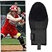 Porgeel Sliding Mitt Youth Breathable Sliding Mitt Quick Release Sliding Gloves for Baseball Adaptable Right or Left Hand for Baseball Gloves Adult Elastic Baseball Batting Gloves Black