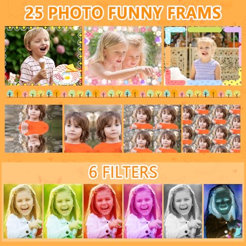 Digital Camera,Selfie Camera 1080P Digital Video Camcorder Front and Rear Dual Cameras with 2.7" LCD,32GB Card, Camera for Kids Children Teen Students Seniors Beginner (Black) - Image 4