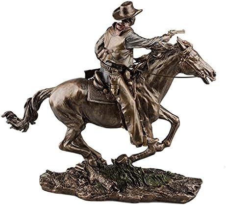 Bronze Screen Legend Riding Cowboy - John Wayne