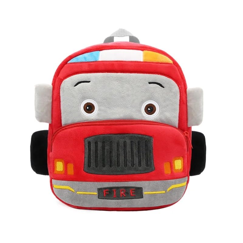 HappyChild 10 Litres Cute Kids School Bag Plush Animal Cartoon Travel Bag For Baby Girl And Boy 1-5 Years Car-Fire (Multicolor) (B0CSDSSZPC) Amazon Price History, Amazon Price Tracker