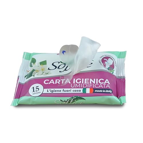 SOLEPLASTIC Salviette umidificate Per Igiene Intima 15 Pz Salviette Intime Di Carta Igienica Umidificata E Resistente (6)