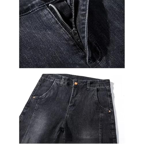 Men Daily Versatile Denim Pants Wear-Resistant Retro Wash Denim Trousers Jeans3