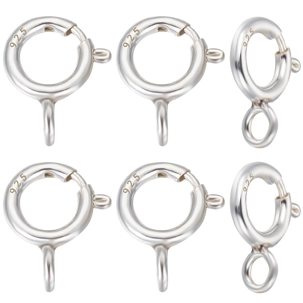 Beebeecraft 15 Chiusure A T Con Barra – Placcato Argento 925 Per Bigiotteria, Con Scatola - 6