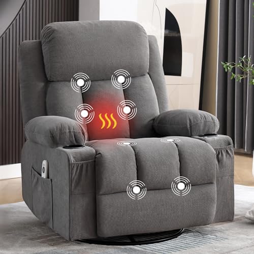 BOSMILLER Swivel Rocker Recliner Chair
