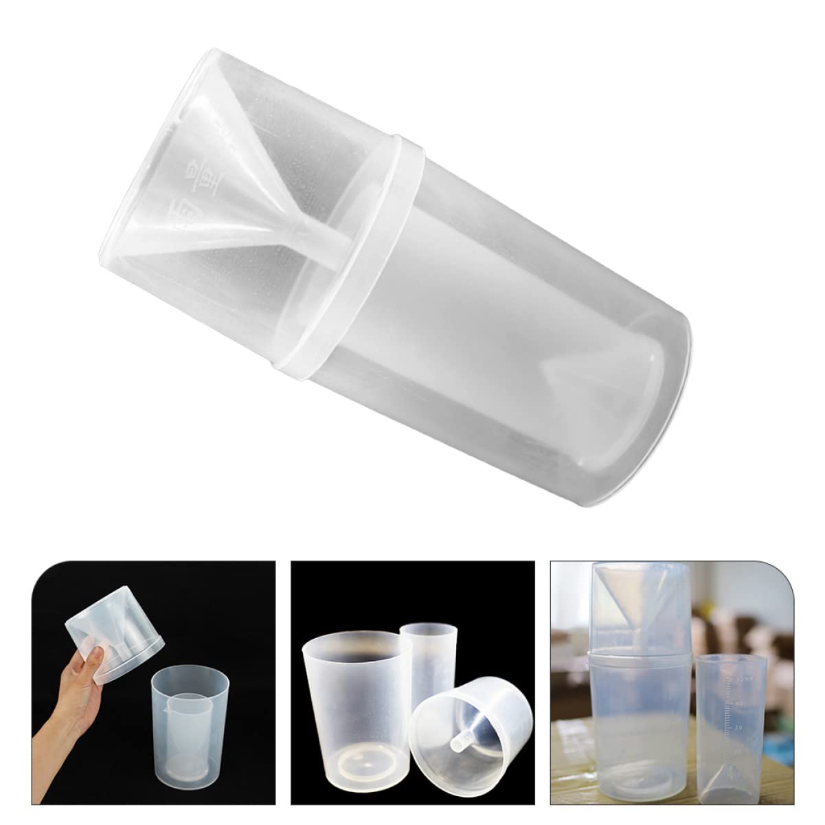 Yardwe 3 Juegos pluviómetro manómetro de rociadores herramienta de riego agua medidor de pasto manual básico vaso medidor de lluvia vaso medidor de plastico tazas medidoras el plastico