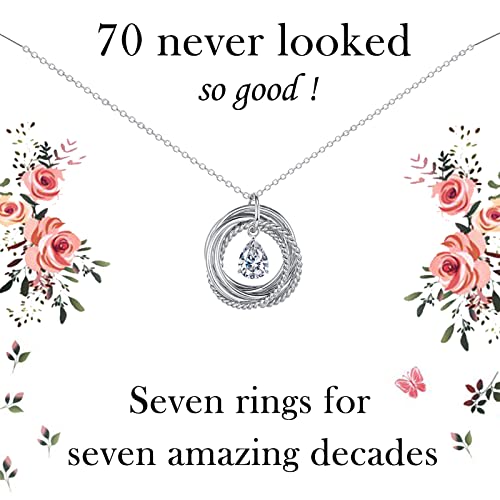 Bijoux femme et collier en argent pour anniversaire 30 40 50 60 70 ans