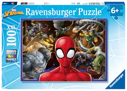 Ravensburger - Puzzle 100 pièces XXL - Courageux Spider-Man - Marvel