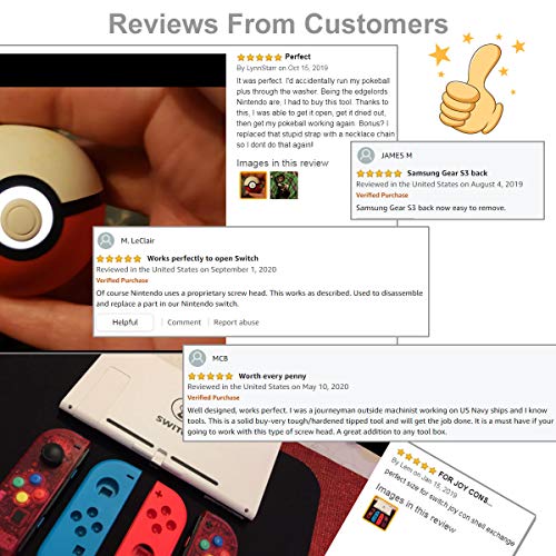 Nintendo Switch Triwing Screwdriver, EMiEN 1.5mm Y00 Tri-point Tri wing Screwdriver for Nintendo Switch Joy-Con Controller Repair,Samsung Gear S2 S3 Smartwatch Repair