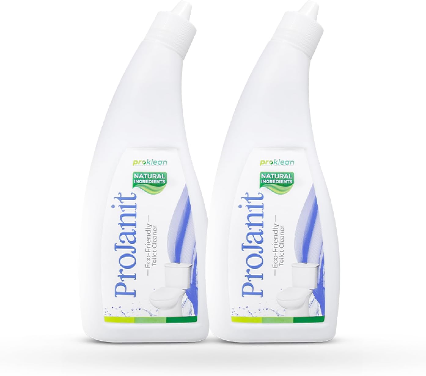 ProJanit Toilet Cleaner Removes Tough Dirt, 99.99% Kills Germs & Bacteria, Natural & Organic Toilet Cleaner Liquid, Eco-Friendly, Non-Toxic | No Bleach | 500ML Pack of 2