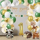 animales con globos para niños 🎈【Material de alta calidad】El conjunto de globos animales de la selva está hecho de papel de aluminio o cartón duradero, que es grueso y duradero. Las pancartas y banderas del set decoracion selva cumpleaños están hechas de cartón grueso, ecológico y reutilizable.