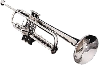 Student Brass Trumpet B-flat Musical Instrument Beginner Professional Playing Trumpet Silver-plated Examination
