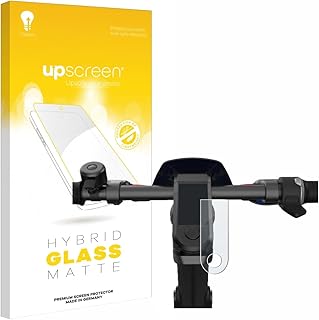 upscreen Matte Screen Protector Glass Film compatible with NIU KQi3 Pro - Anti-Glare, Anti-Fingerprint, 9H Glass Protection