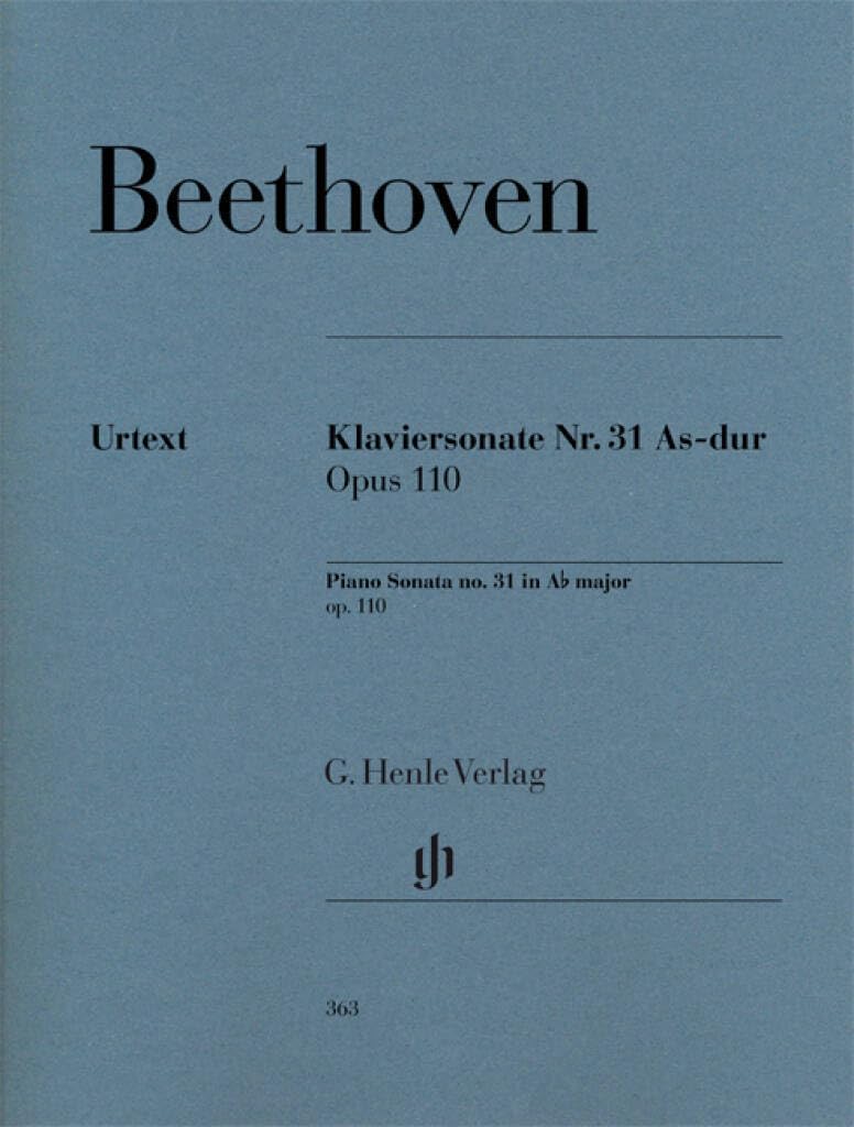 Piano Sonata A flat major op. 110 - piano - (HN 363): Instrumentation: Piano solo