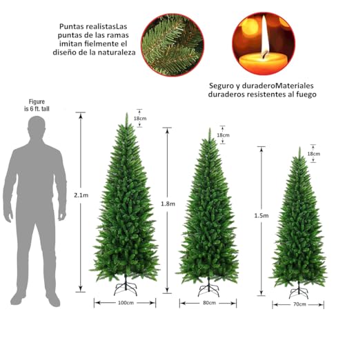La Mejor Selección de Arbol de navidad 1.80 los más recomendados. 21 Imagen adicional