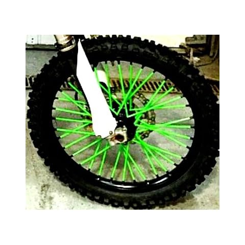 "MADE IN USA" Bykas-K-Green-Spoke, Covers, Wraps, Skins, Coats-Dirt Bike 72 Spokes Cover