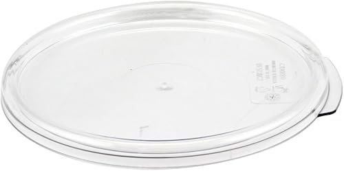 Miniatura 4 de Cambro RFSCW2135 Camwear Contenedor redondo transparente de almacenamiento de alimentos de 2 cuartos con tapa redonda transparente Cambro RFSCWC2135