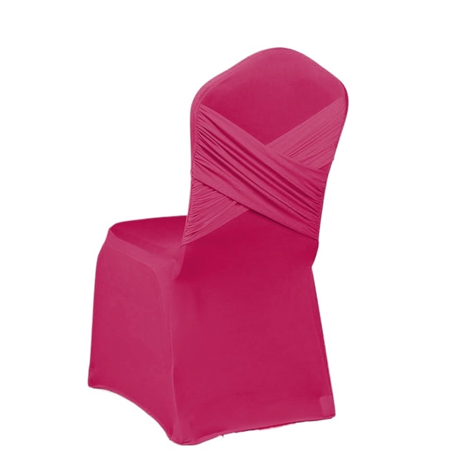 RRYPBOVG Wedding Chair Cover 10-1PC Wedding Chair Covers Spandex Stretch Slipcover Two Cross Swag Back Design Restaurant Banquet Hotel Dining Party