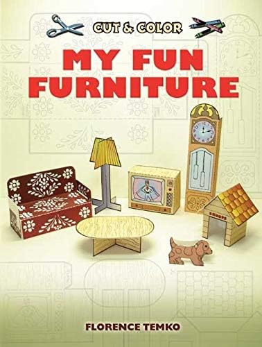 Cut & Color My Fun Furniture (Dover Kids Activity Books)