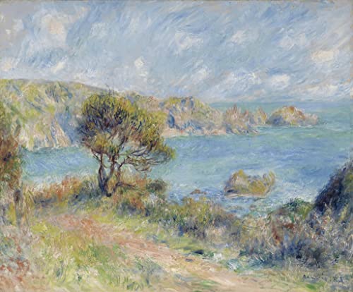 Toile Vue à Guernesey Renoir 60x90cm pour Créer une Ambiance Marine et Apaisante dans Votre Salon