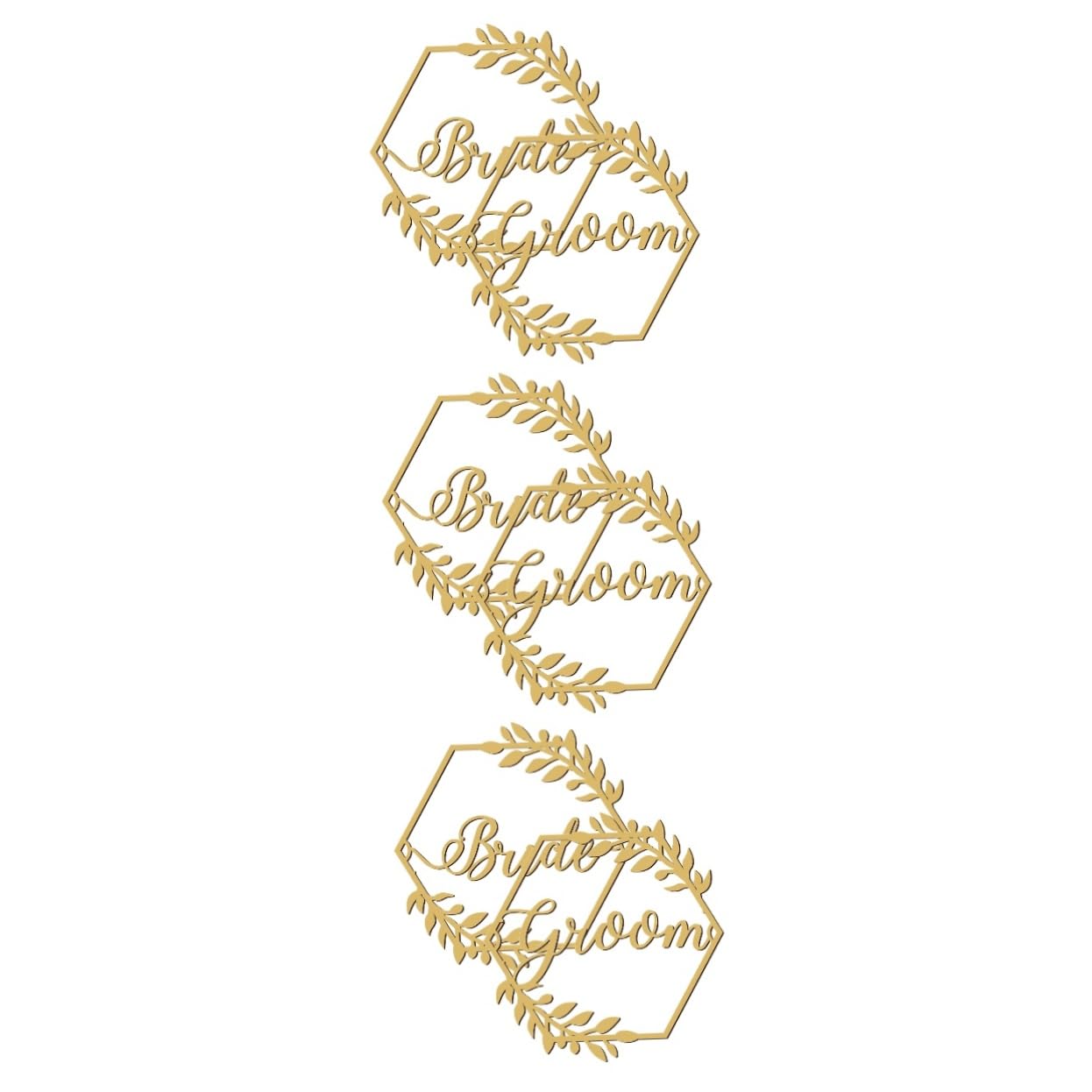 STOBAZA 3sätze Hochzeitsschild Braut Und Bräutigam Dekorative Holzschilder Für Hochzeitsstühle Elegante Stuhldekoration Für Zeremonien Und Empfänge Mit Schleifen