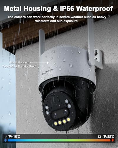 Image of 4K PTZ Security Camera Outdoor with Rapid 10X Hybrid Zoom, 355Pan & 90 Tilt, True 8MP Dual-Lens WiFi Camera with Auto Tracking, AI Human /Vehicle /Pet Detection, Color Night Vision, RTSP