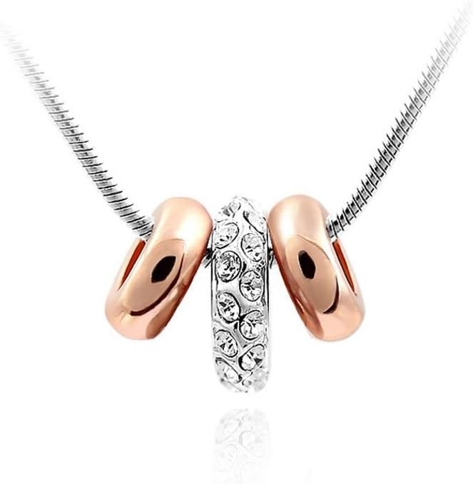 MYC Paris – Hajar Pendant – Swarovski Crystals – Pink Gold