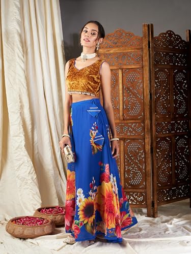 Image of Shae by Sassafras Georgette Western Maxi Skirt