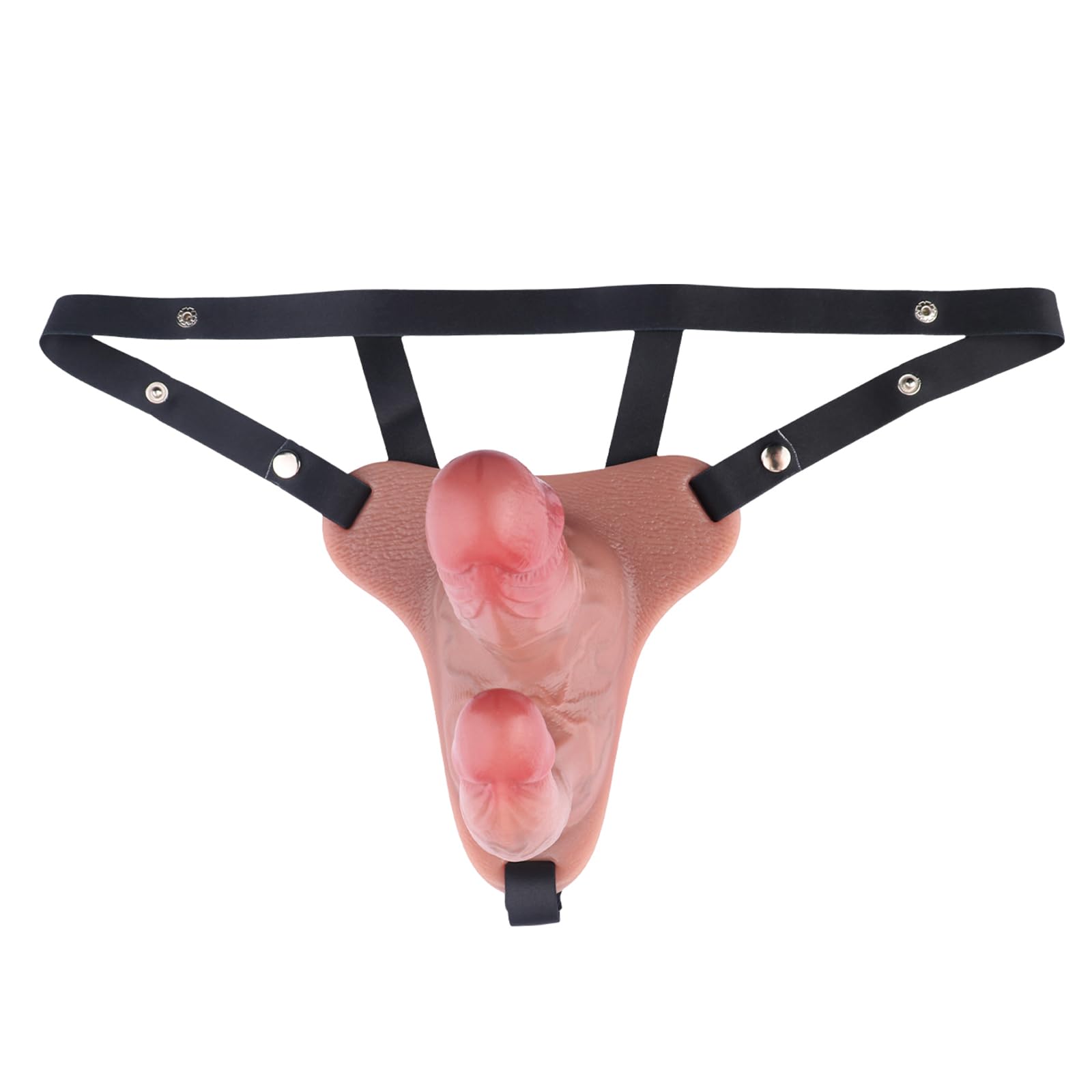 Weicher Peniskäfig aus Silikon mit verstellbarem Gürtel Realistischer Keuschheitskäfig für Herren, Chastity Cage, Cock Sleeve & Penis Manschette, Erotisches Sexspielzeug für Männer(B)
