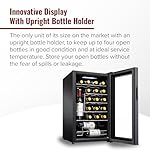 Wine Enthusiast 24-Bottle Compressor Wine Cooler with Upright Bottle Storage - Freestanding Wine Refrigerator with Digital Touchscreen and LED Temperature Display - Image 3