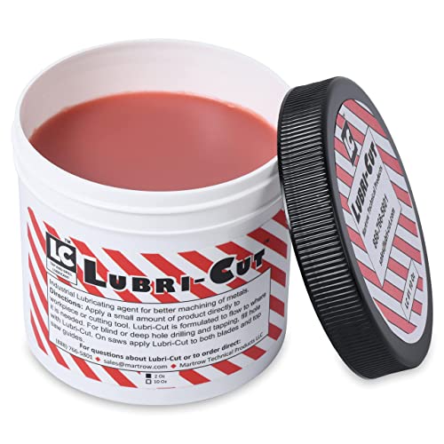 Lubri-Cut Pasta de corte para perforar metal, tina de 10 onzas, cera para golpear y cortar | fluido de corte de taladro, aceite de corte de taladro, lubricante para hoja de sierra,...