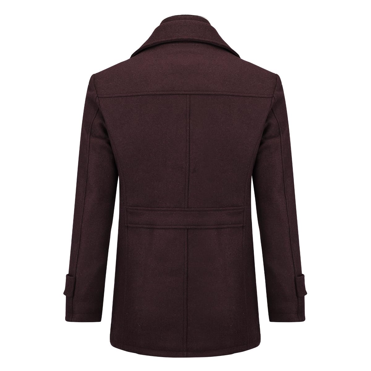 Allthemen Cappotto da Uomo in Lana Trench Slim Fit da Lavoro Corto Business Trench Coat Soft Touch Calda Invernale Coat