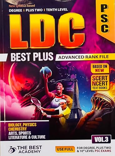 Image of ( Best Academy ) Kerala PSC 10th Mains Level Advanced Rank File - 2026 -2027 Edition || Set of 4 Volumes || Best Plus for All PSC Exams || Based on ... || Useful for 10th, +2 Level PSC Exams, AZG