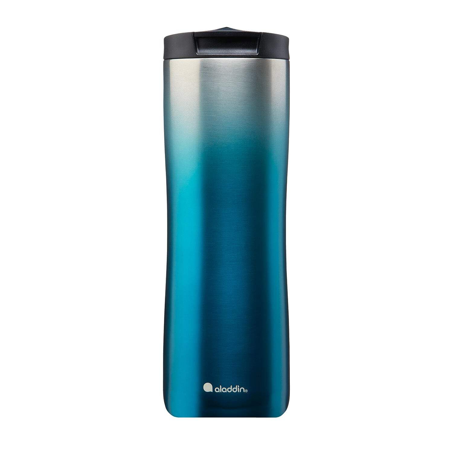 Aladdin Urban Thermavac Stainless Steel Travel Mug 0.47L Gradient Blue – Leakproof - Double Wall Vacuum Insulated Cup - Keeps Hot for 3.5 Hours - BPA-Free - Dishwasher Safe