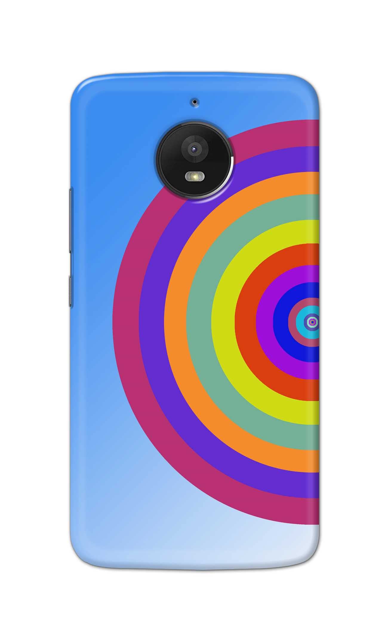 TweakyMod Designer Printed Hard Case | Colourful Target Back Cover Compatible with Moto E4 Plus