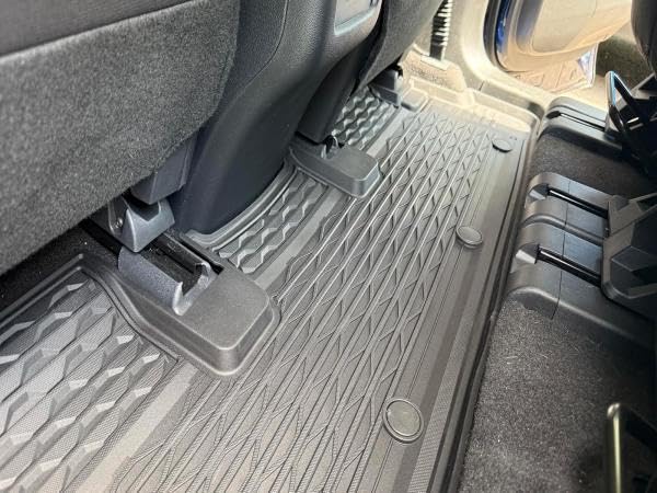 3W Floor Mats for Nissan Pathfinder 2026 2025 2024-2022 (Only fit 8 Passenger Models), 3 Rows,TPE All Weather Protection Car Floor Liners Accessory,Black