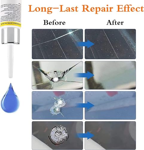 Auganimi AUGANIMI01 Windshield Repair Kit,Upgraded Windshield Crack Repair Kit,4 Pack Windshield Chip Repair Kit,Windshield Repair Kit thumb #3