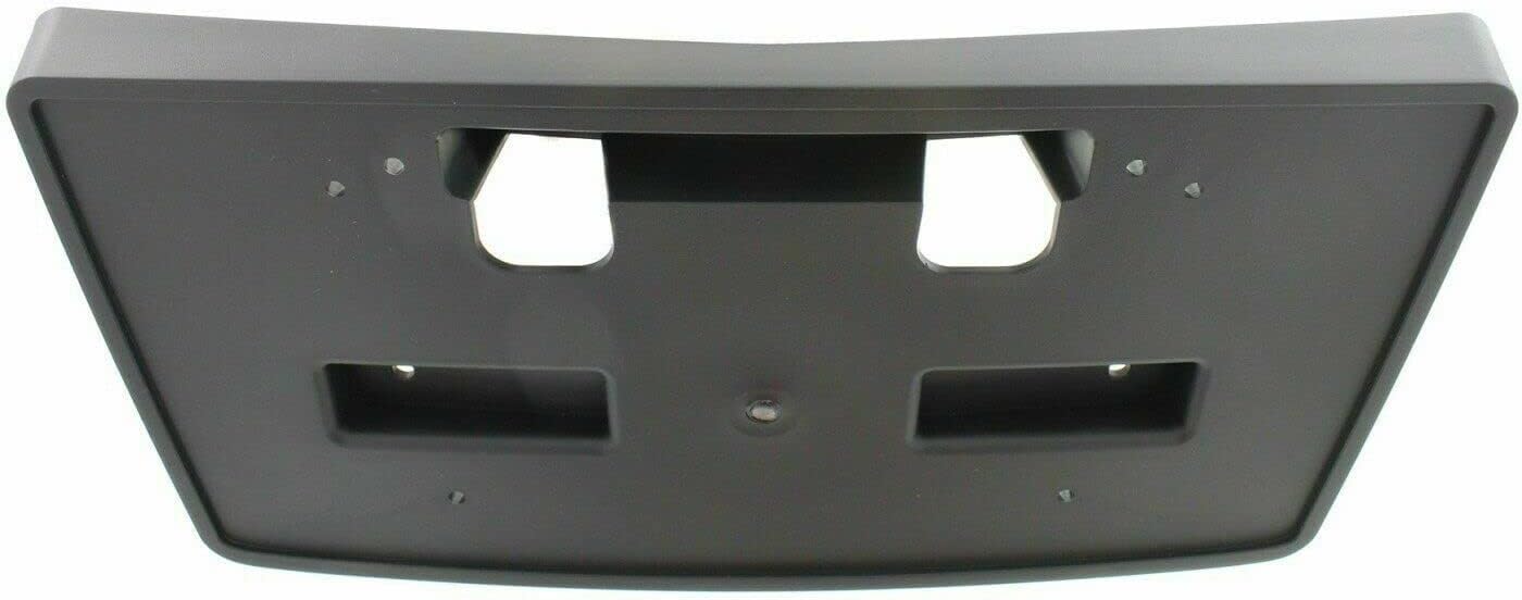 DAT AUTO PARTS Front Bumper License Plate Frame Tag Mounting Bracket Holder Replacement for 2014-2015 Silverado 1500 Pickup Truck Black Textured Plastic GM1068155 22763523