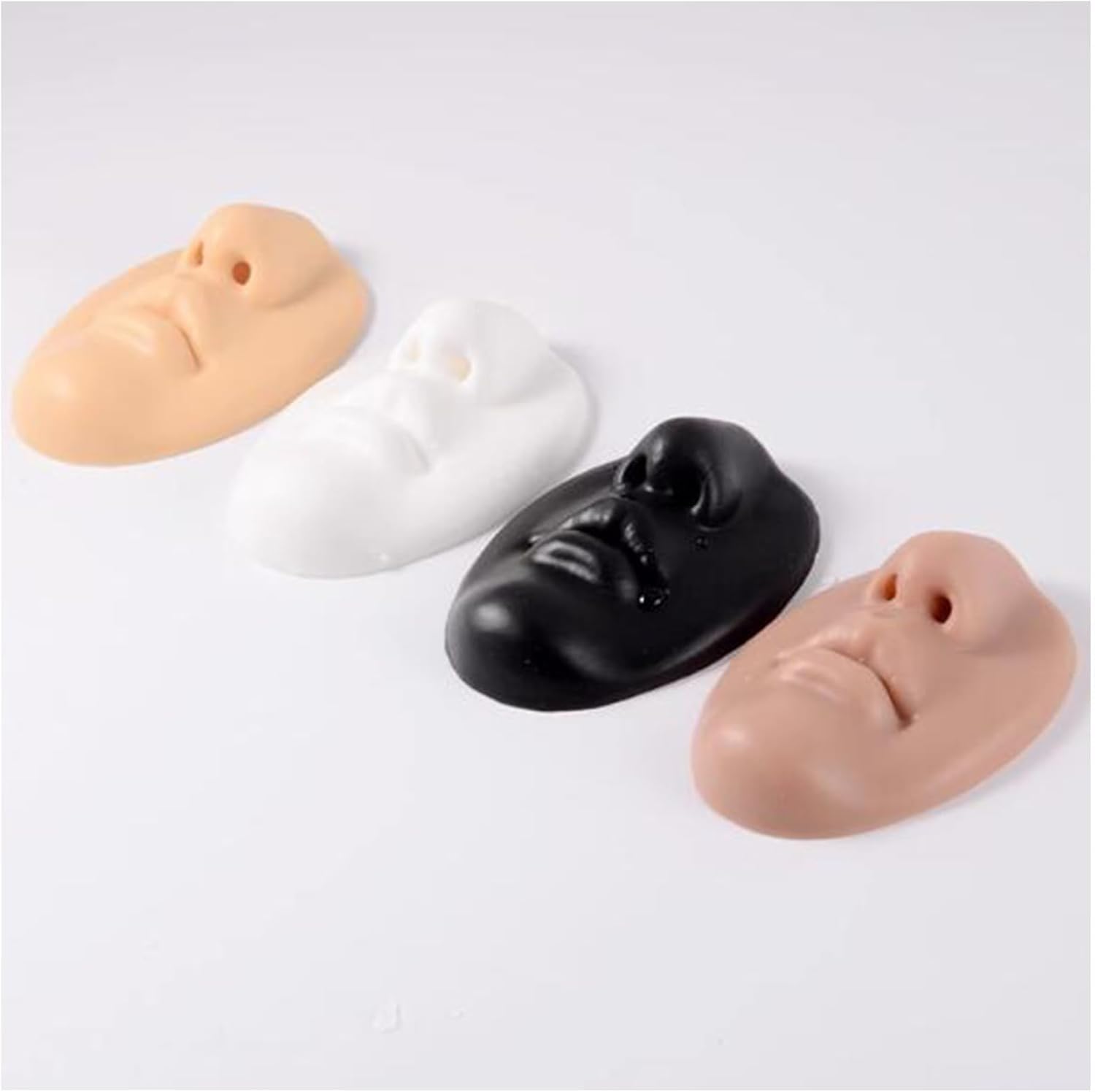 Silikonowy model do piercingu nosa i twarzy do ekspozycji biżuterii