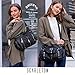 Scarleton Purses for Women Large Hobo Bags Washed Vegan Leather Shoulder Bag Satchel Tote Top Handle Handbags, H129201, Black